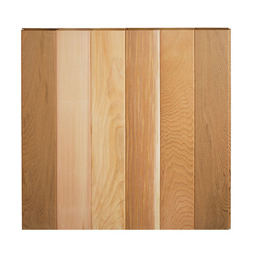 【取寄商品】ウエスタンレッドシダー（米杉） 本実パネリング（羽目板） クリア（上小無地）厚11 x 働幅80mm x 乱尺（3f～10f）