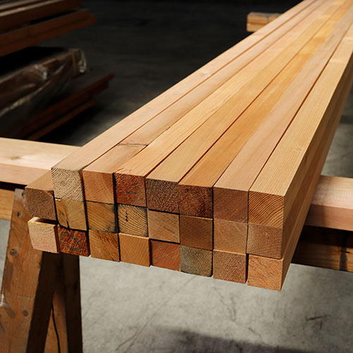 【アウトレット】ウエスタンレッドシダー（米杉） 角材 2x2 節付 40x40x3650mm