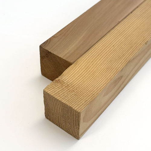 ウエスタンレッドシダー デッキ材・角材 2x2 クリア（上小無地）