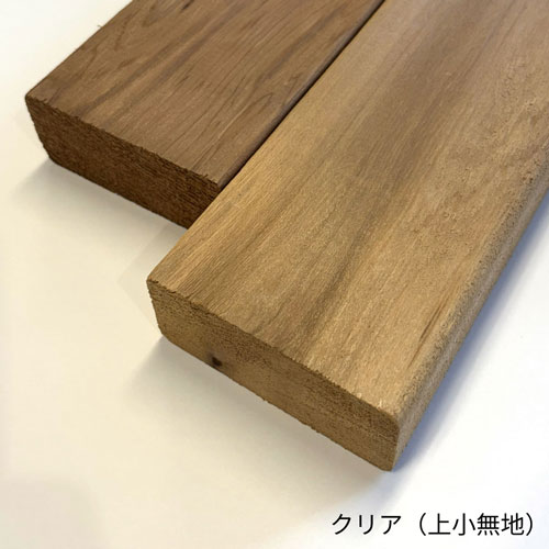 ウエスタンレッドシダー デッキ材 2x4　クリア（上小無地）