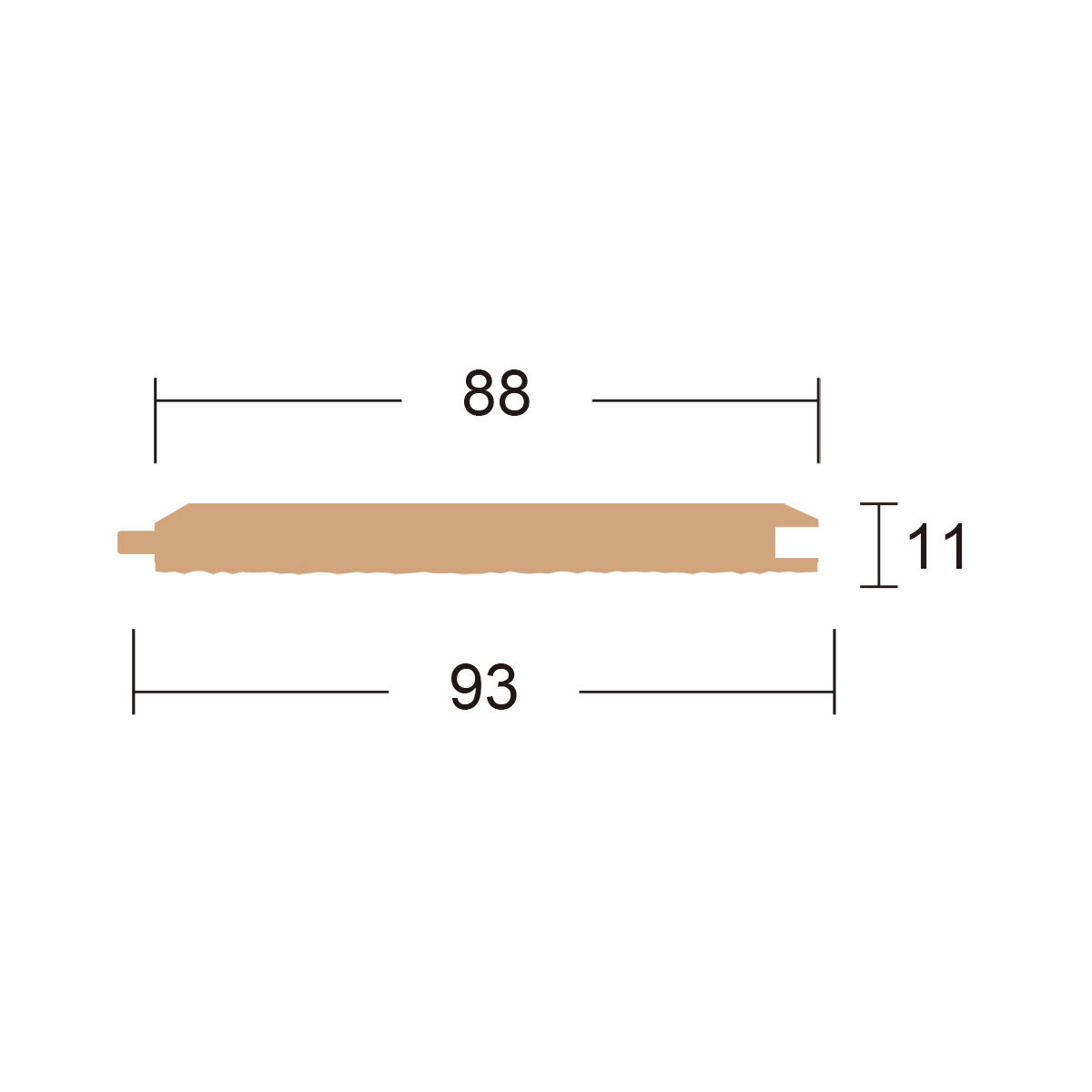 ウエスタンレッドシダー 羽目板 サイズ