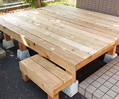 ウッドデッキ施工3(完成)